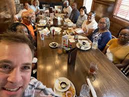 St. Monica Choir appreciation dinner with Fr. Brandon. Good food. Good  people. Good fun.