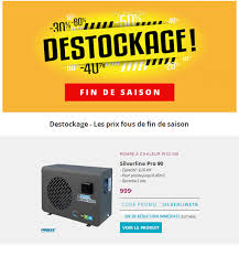 Piscines Du Monde Findesaison Des Prix Fous Et Des Codes Promo Pour Finir La Saison Code Silverline18 Pour 30 De Reduction Immediate Sur La Pompe A Chaleur Silverline Pro 90 Prolongezlasaison