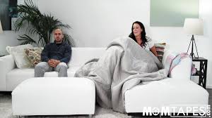 Mom Son Sneakily Fuck While Watching A Movie With Dad
