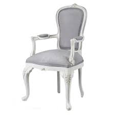 Chiavari distressed / antique zinc accent chair. Mahogany French Style Antique White Upholstered Dining Arm Chair