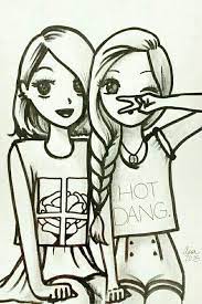 Bff betekent natuurlijk best friends forever. California Girls Schattige Tekeningen Tekenen Meiden Tekeningen