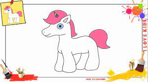 Subscribe to me and see more interesting works!my goal is 1000 subscribers, help me reach it, thanks !!!#howtodraw #forkids. How To Draw An Unicorn Easy Slowly Step By Step For Kids And Beginners Youtube