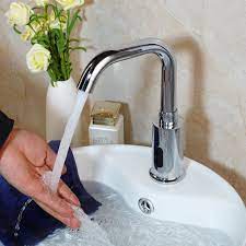 Commercial bath faucet touch & touchless laundry/utility faucet faucet parts. Chrome Sensor Touchless Bathroom Sink Faucet Commercial Mixer Free Hands Taps Ebay
