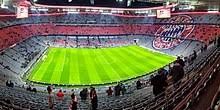 The munich allianz arena is the soccer temple in the northern part of the city and the home of the fc bayern münchen soccer team. Allianz Arena Wikipedia