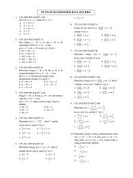 Diketahui f(x) = 2x + 1 dan g(x) = 3x2. Fungsi Komposisi Ips Pdf