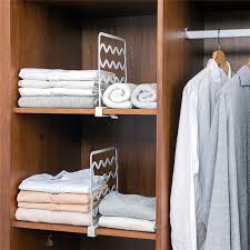 Closet organisers are a quick and easy way to before purchasing a closet organiser, look carefully at your current storage situation. Kacuyelin Plastic Clothes Shelf Dividers Clothes Divider Organiser Wardrobe Storage Drawer Wire Shelving Home Storage Tool Storage Holders Racks Aliexpress