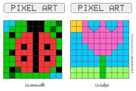 La symetrie par le pixel art l ecole de crevette coloriage pixel coloriage want to discover art related to pixelart? Modeles Pour Pixel Art Sur Le Theme Du Printemps Cp Ce1 Ce2 Fee Des Ecoles