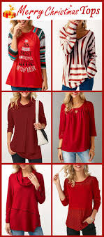 Letter Print Red Long Sleeve Christmas T Shirt Blouse Top Top Rosewe Christams Cute Tops For Christmas Fashion Fashion Clothes Women Christmas Outfits Women