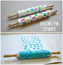 Rolling Pin Stamps Crafts For Kids Crafts Arts And Crafts For Kids