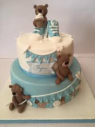 Photoset 'baby shower cakes & cupcakes' by mossy's. Baby Boy Teddy Bear Birthday Shower Cake Teddy Bear Birthday Shower Cakes Baby Boy Birthday