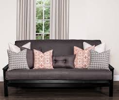 Merry christmas to all our customers, thank you for your support during a difficult 2020, it is appreciated and best wishes to you all for the new year. Gray Is The New Black The Perfect Futon Cover To Smoother In Pillows Contemporary Sofa Bed Futon Covers Futon
