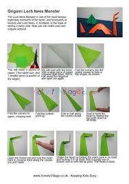 What is the loch ness monster? Origami Loch Ness Monster