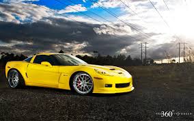 Cool Yellow Chevrolet Corvette Z06 Widescreen Wallpaper Chevrolet Corvette Z06 Corvette Z06 Corvette