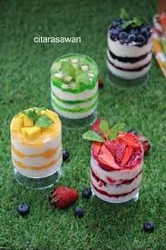 Jom lah kita layan resepi yang saya gunakan. Resepi Puding Trifle Yogurt Pawtaste Com