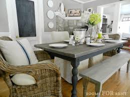 Rooms For Rent Our New Farmhouse Dining Table Kitchen Table Decor Grey Dining Tables Painted Dining Table