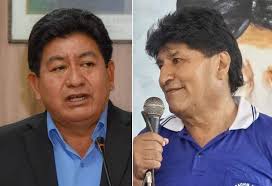 Edgar Montaño y Evo Morales. Fotos: RRSS