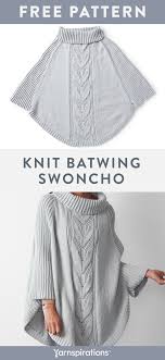 Patons Knit Batwing Swoncho Xs M 2020 Ucretsiz Orgu Orgu Desenleri Orgu