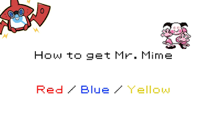 How to get Mr. Mime in Pokemon Red/Blue/Yellow [#122] - YouTube