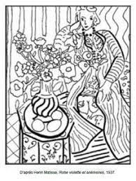 71 Coloriages Dœuvres Dartistes Peintres A Imprimer En 2020 Art De Matisse Les Arts Coloriage