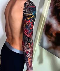 The delicate work of designs and color combinations represent the cultural side of japan. Japanese Ink On Instagram Japanese Tattoo Sleeve By Mariusmey Japaneseink Japaneset Japanese Sleeve Tattoos Japanese Tattoo Traditional Japanese Tattoos