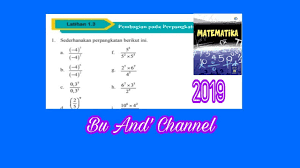 Check spelling or type a new query. Latihan 1 3 No 1 3 Pembagian Pada Perpangkatan Matematika Kelas 9 Bab 1 Youtube