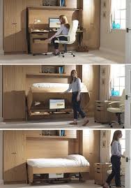 Bed Desk Combos Save Space And Add Interest To Small Rooms Tiny House Storage Couple Room Study Bed