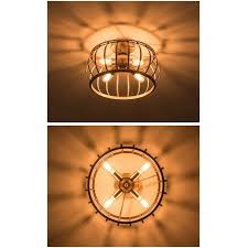 4 Lights Semi Flush Mount Ceiling Light