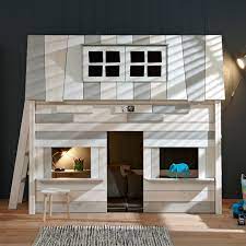 Mit inspirierenden mobeln aus gesunden schadstoffgepruften materialien kinderbetten die. Kinder Hochbett Mit Haus Und Lattenrost Lifetime Villa Betten Fur Kinder Hochbett Spielhauser