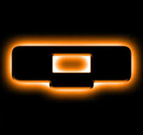 Universal Illuminated LED Letter Badges Amber Individual Letters Custom  Emblem - Matte White / A