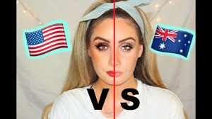 american vs australian makeup tutorial