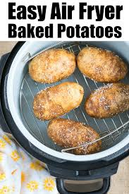 Top 20 how long do i bake a potato. Air Fryer Baked Potatoes Ninja Foodi Baked Potatoes