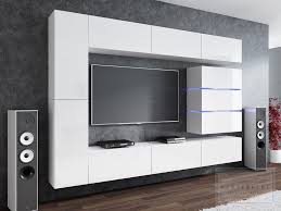 Wohnwand Shine Weiss Hochglanz Mediawand Tv Wand Led Beleuchtung Modern Concept Mobel Wohnen Mobel Wohnwand Weiss Hochglanz Wohnwand Modern Wohnwand Weiss