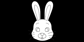 44 high quality collection of face outline template by clipartmag. Bunny Face Outline Sheet Easter Rabbit Classic Eyfs Ks1 Black And White Rgb 1