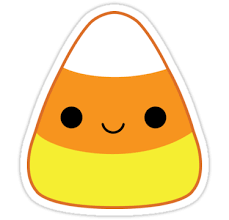 Cute Candy Corn Sticker By Katiecrumpton Cute Stickers Cute Animal Drawings Kawaii Spooky Stickers