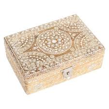 Casa Moro Coffre A Bijoux Oriental Padmini Coffret A Bijoux Peint A La Main Coffret A Bijoux En Bois Idee Cadeau Originale Cdiscount Maison