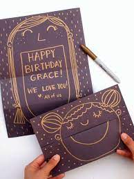 180 gsm black card stock metallic paper red. How To Make A Secret Message Card Diy Candy