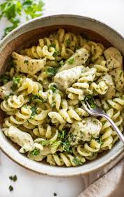 This Chicken Pesto Pasta Is Easy Creamy Delicious And Full Of Fresh Basil And Garlic A Pesto Pasta Recipes Pesto Pasta Recipes Chicken Pesto Chicken Pasta