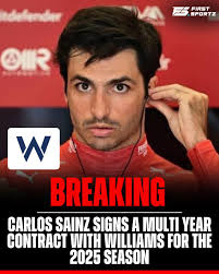 🚨 BREAKING NEWS: Carlos Sainz would have decided to sign for WILLIAMS,  according to reports F1insidercom 👉 The Madrid native would only sign for  one season with the option to extend. 👉