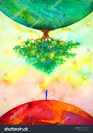 Global Warming Climate Change Abstract Art Spiritual Mind Human Watercolor Painting Illustration Design Hand Drawing Ad Global Warming Art Art Earth Drawings