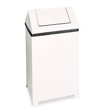 Compare prices on popular products in home storage. Rubbermaid Commercial Wastemaster Hinged Top Waste Receptacle Rectangular 40gal White