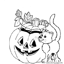 Free, printable mandala coloring pages for adults in every design you can imagine. Cat And Halloween Pumpkin Coloring In Pages67fc Coloring Pages Printable