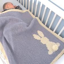 Hase Bunny Decke Babydecke Decke Baby Decke Stricken Kinderbett Bettwasche Decke Geburt Geschenk Stubenwagen Baby Stricken Babydecke Muster Babydecke