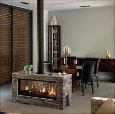 Simple Fireplace In The Middle Of The Room Modern Fireplace Fireplace Design Home Fireplace
