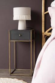 Get free shipping on qualified black nightstands or buy online pick up in store today in the furniture department. Black Wood And Brass Leg Bedside Table Rockett St George