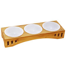 You can also choose from automatic, sustainable, and stocked 3 bowl cat feeder, as well as from quadrate, rounded 3 bowl cat feeder, and whether 3 bowl cat feeder is small animals, dogs, or cats. Petsoigne Basic Cat Bowls With Wooden Stand Pet Dining Table Cat Feeder With Raised Bamboo Stand For Cats And Puppy 3 Bowls Ceramics Buy Online In Grenada At Grenada Desertcart Com Productid 112658846