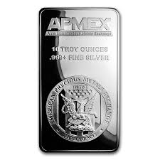 10 Oz Silver Bar Apmex