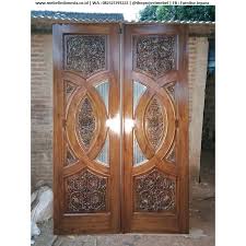 Daftar harga pintu utama 2 daun terbaru juni 2021. Daun Pintu Kupu Tarung Rumah Minimalis Modern Kayu Jati Ukir Terbaru Shopee Indonesia