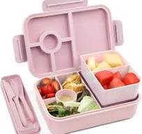 Bugucat Brotdose Kinder mit 5 Fächern 1300ML, Auslaufsicher Lunchbox  Kinder, Bento Box Brotdosen mit Besteckset, Brotdose für Kinder und ...