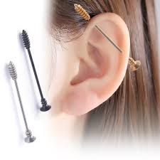 Maybe you would like to learn more about one of these? Fashion Jewelry 38mm Bar Two Headed Snake Steel Industrial Ear Piercing Barbell Body Jewelry Body Jewelry