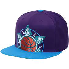 Utah Jazz Mitchell Ness Cropped Xl Logo Snapback Adjustable Hat Purple Utah Jazz Adjustable Hat Mitchell Ness